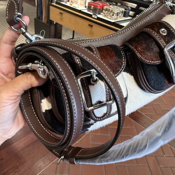 Coach Ashton Bag With Cow Print CCC83 cow printed haircalf/Sv/Cow Multi - Picture 9 of 14